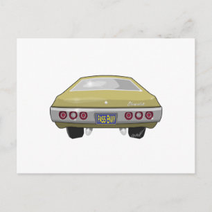 Carte Postale Chevrolet Impala 1968