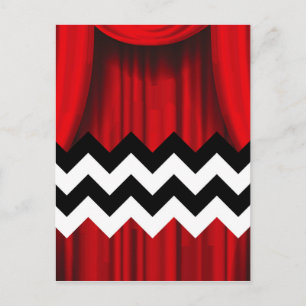 Carte Postale chevron noir lodge