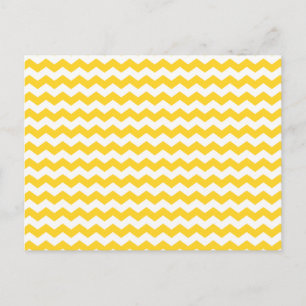 Carte Postale chevrons blancs jaunes