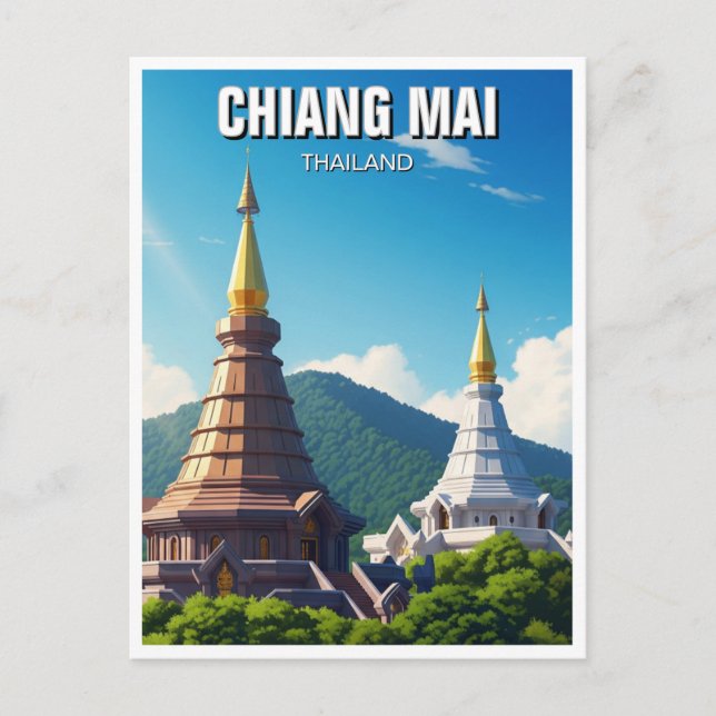 Carte Postale Chiang Mai Doi Inthanon Thaïlande (Devant)