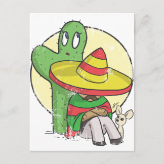 Carte Postale chibi sombrero en détresse