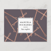 Chic Rose Gold Bobby Pins Coiffeur Styliste Salon 