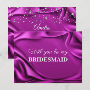 Carte Postale Chic Velvet Purple Soie Serez-Vous Ma Femme D'Accu