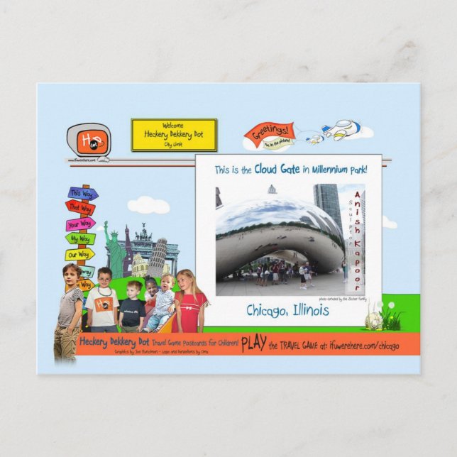 Carte Postale Chicago ! C'est ta ville ! (Devant)