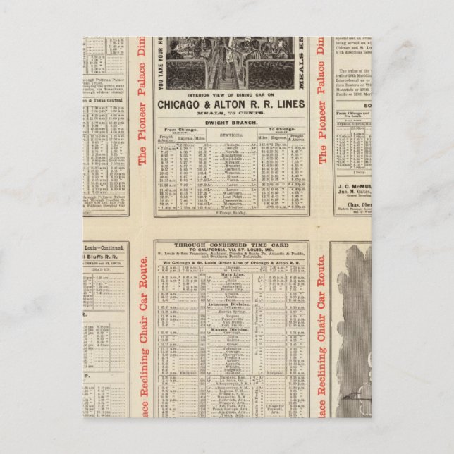 Carte Postale Chicago et Alton Railroad 3 (Devant)