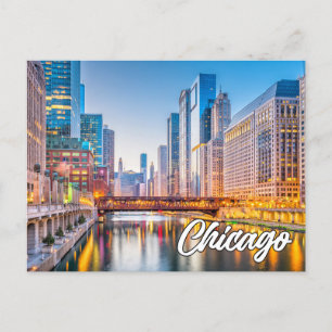 Carte Postale Chicago, Illinois, États-Unis