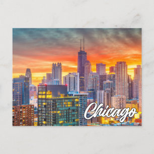 Carte Postale Chicago, Illinois, États-Unis