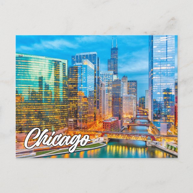 Carte Postale Chicago, Illinois, États-Unis (Devant)