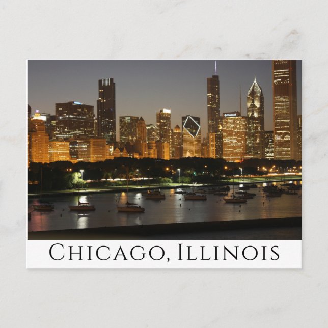 Carte Postale Chicago Illinois ( IL ) États-Unis, Amérique États (Devant)