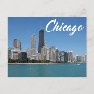 Carte Postale Chicago Illinois Skyline, États-Unis