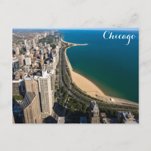 Carte Postale Chicago Lake Michigan Coast Skyline Photo