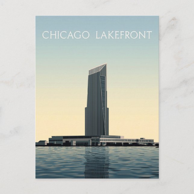 Carte Postale Chicago Lakefront: Modern Tower (Devant)