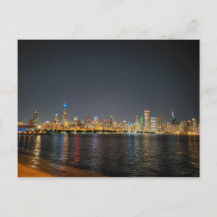 Carte postale Chicago Night Skyline