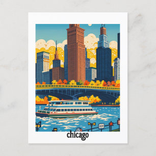 Carte Postale Chicago personnalisé