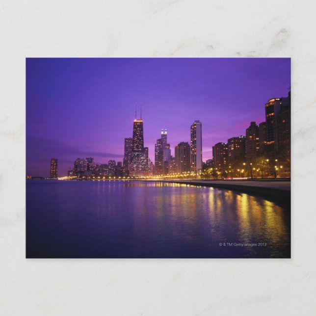 Carte Postale Chicago Skyline (Devant)
