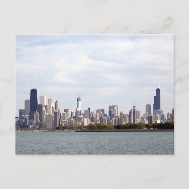 Carte Postale Chicago Skyline (Devant)