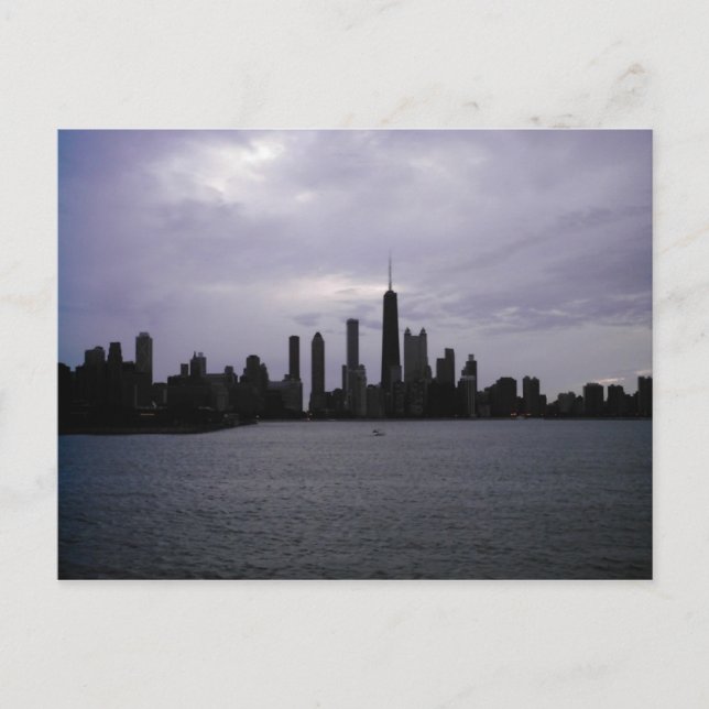 Carte Postale Chicago Skyline et le lac Michigan (Devant)
