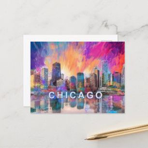 Carte Postale Chicago The Windy City
