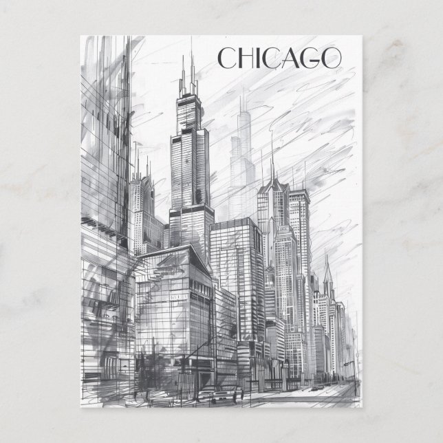 Carte Postale Chicago Travel (Devant)