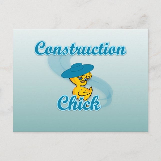 Carte Postale Chick de construction #3 (Devant)