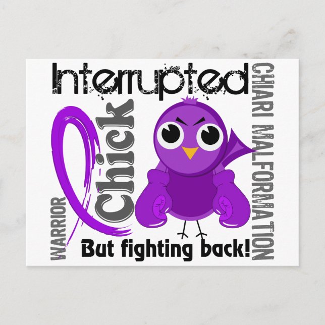 Carte Postale Chick Interrompu 3 Malformation de Chiari (Devant)