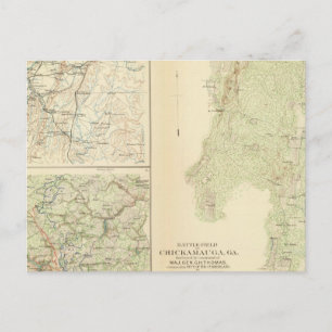 Carte Postale Chickamauga, Ga