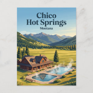 Carte Postale Chico Hot Springs Montana