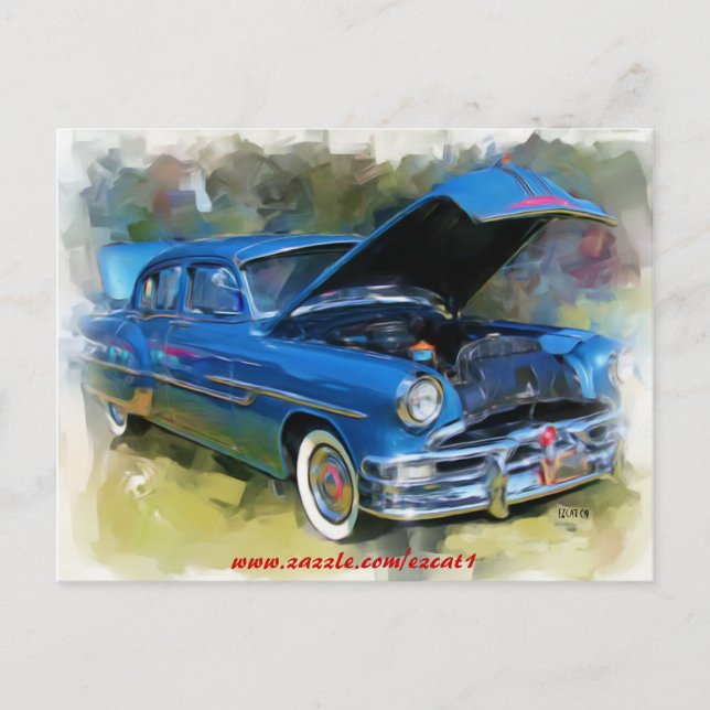 Carte Postale Chieftain Pontiac 1953 (Devant)