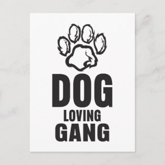 Carte Postale Chien Aimant Gang