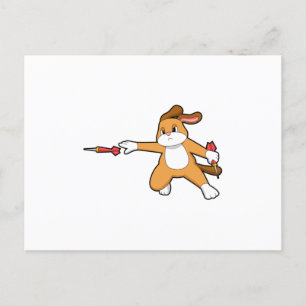 Carte Postale Chien aux Fléchettes avec Fléchette.PNG