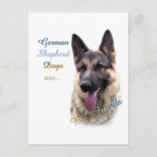 Carte Postale Chien berger allemand Best Friend 2