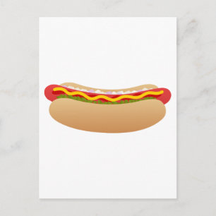 Carte Postale Chien chaud