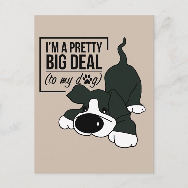 Carte Postale Chien cousu (Devant)