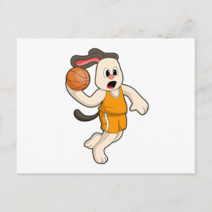 Carte Postale Chien de Basketball Sports