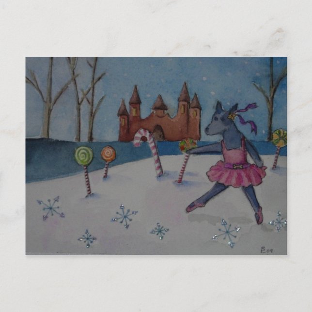 Carte Postale chien de bétail sugarplum (Devant)