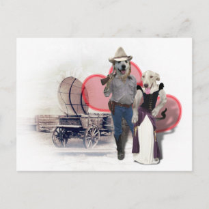 Carte Postale Chien de cow-boy occidental
