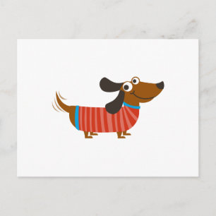 CARTE POSTALE CHIEN DE DACHSHSHING