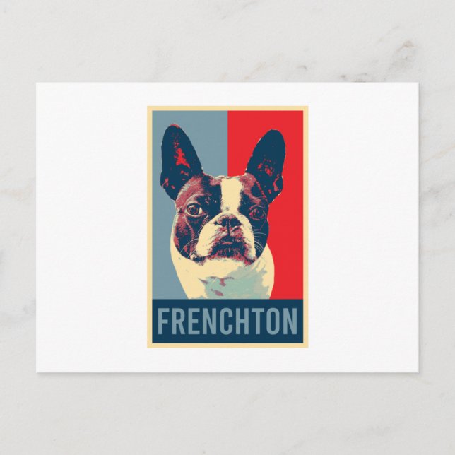Carte Postale Chien de Frenchton (Devant)