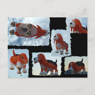 Carte Postale Chien de la Fiesta du ballon