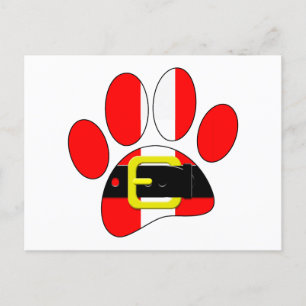 Carte Postale Chien de Noël