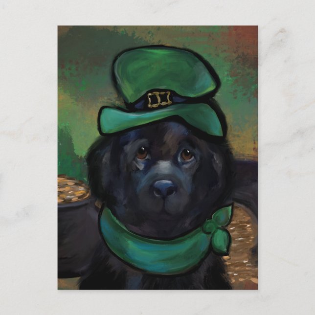 Carte Postale Chien de Terre-Neuve (Devant)