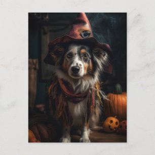 Carte Postale Chien d'Halloween