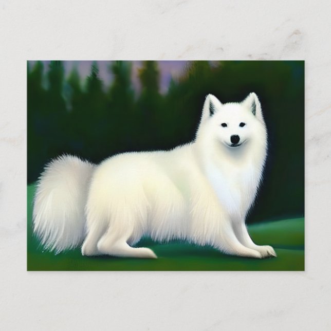 Carte Postale Chien Esquimau Américain (Devant)
