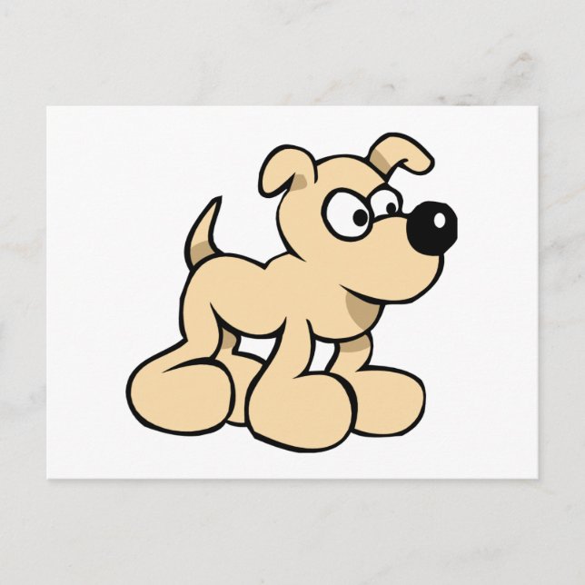 Carte Postale Chien impatient (Devant)