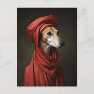 Carte Postale Chien Lady Saluki