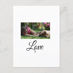 Carte Postale Chien maman amour ajouter nom texte nom de animal 