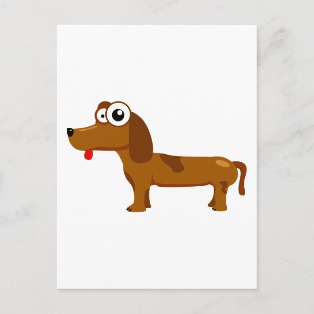 Carte Postale Chien mignon (Devant)
