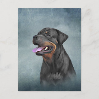 Carte Postale Chien Rottweiler