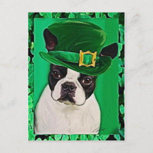 Carte Postale chien st patrick