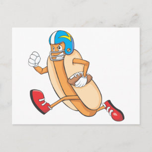 Carte Postale Chien-tête de football américain
